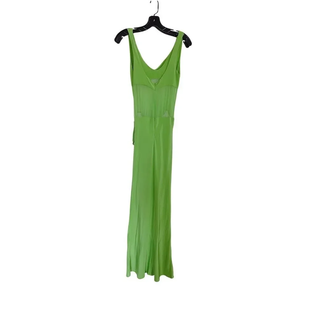 Christopher Esber Cutout draped silk-satin and silk-voile maxi dress AU10/US6